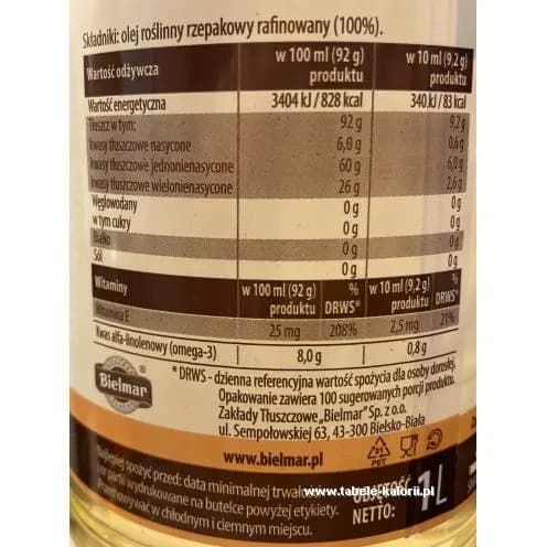 Ile kalorii ma olej i jak wpływa na twoją dietę – praktyczne porady